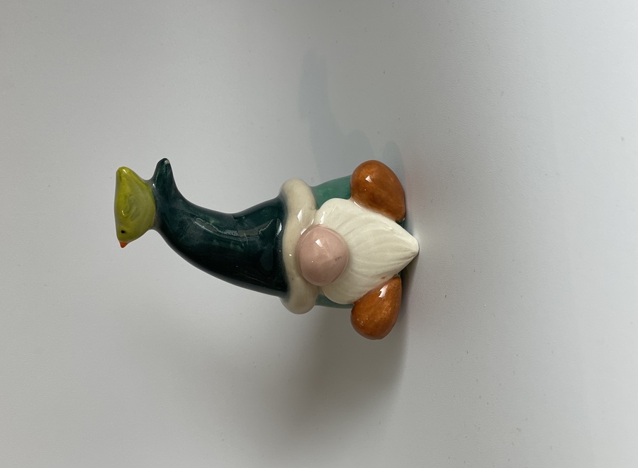 Gnome - with Green Bird